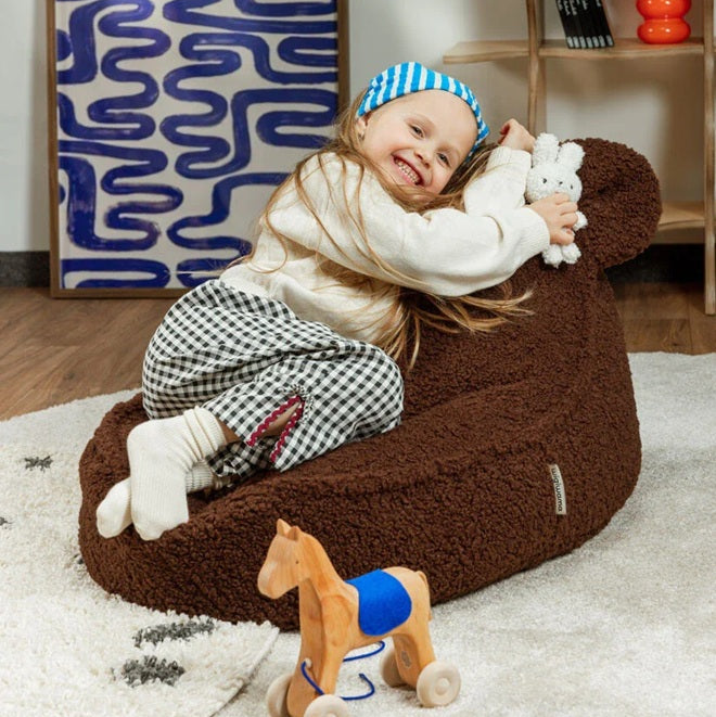 Wigiwama Bear Beanbag Chair - Warm Hazel