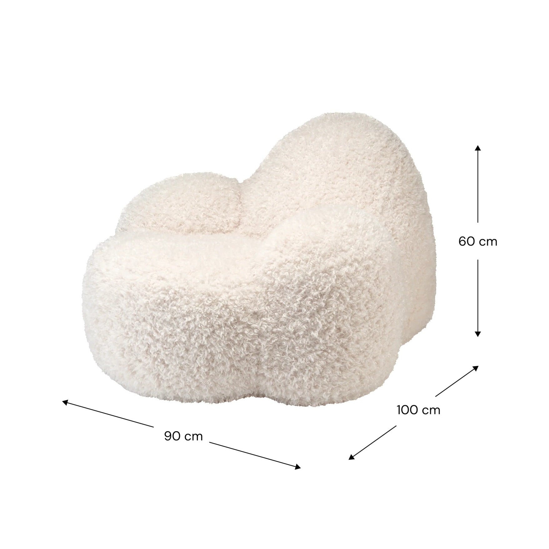Wigiwama Momo Chair - Yeti Cream
