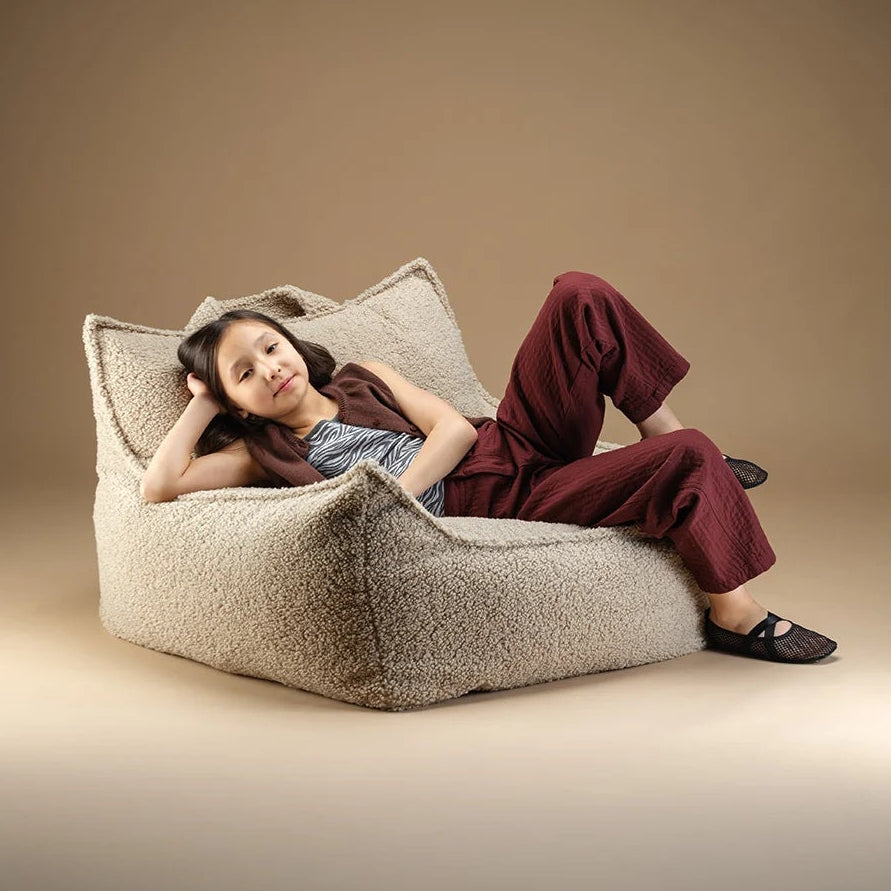 Wigiwama Club Teen Beanbag Chair - Biscuit