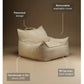 Wigiwama Club Teen Beanbag Chair - Corduroy Brown Sugar