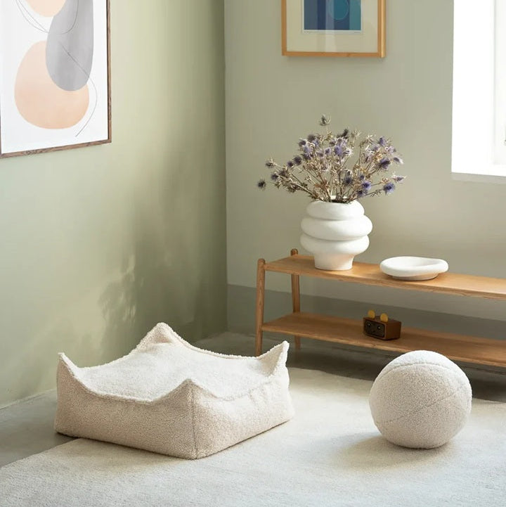 Wigiwama Square Ottoman - Cream