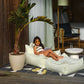 Wigiwama Outdoor Square Ottoman - Herba