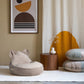 Wigiwama Bear Beanbag Chair - Velvet Dusty Beige