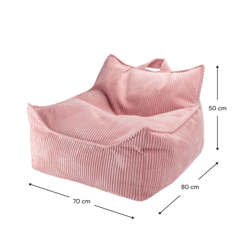 Wigiwama Beanbag Chair - Corduroy Pink Mousse