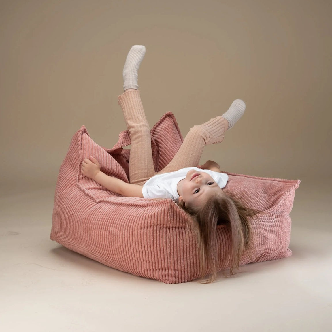 Wigiwama Beanbag Chair - Corduroy Pink Mousse