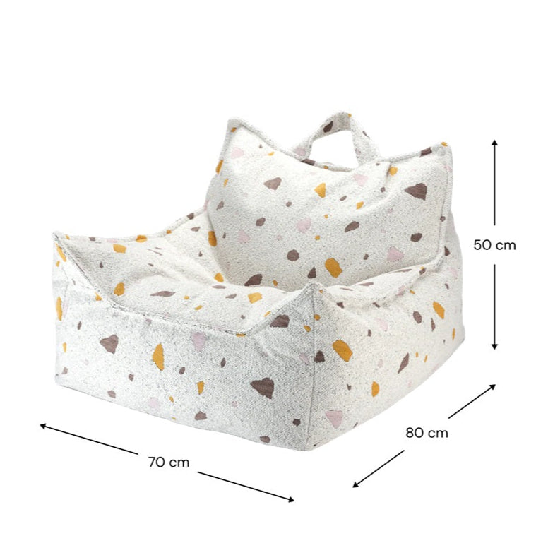 Wigiwama Beanbag Chair - Terrazzo Marble