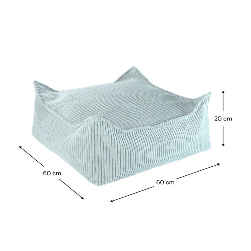 Wigiwama Square Ottoman - Corduroy Peppermint