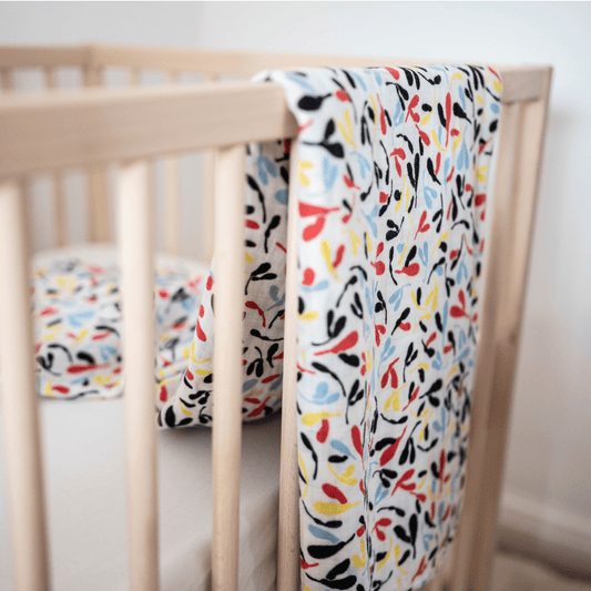 Etta Loves Baby Sensory XL Muslin Swaddle - Sycamore