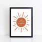 The Little Jones You Are My Sunshine Print - Burnt Orange