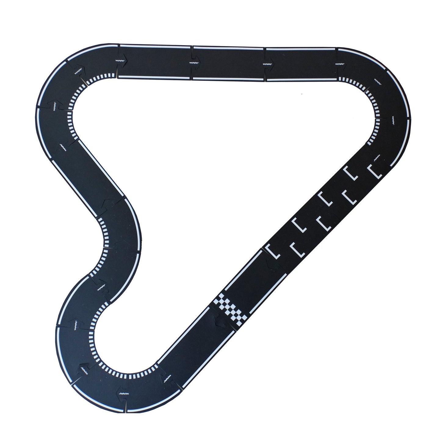 Waytoplay Rubber Toy Car Track Set - Grand Prix - 24 Pieces