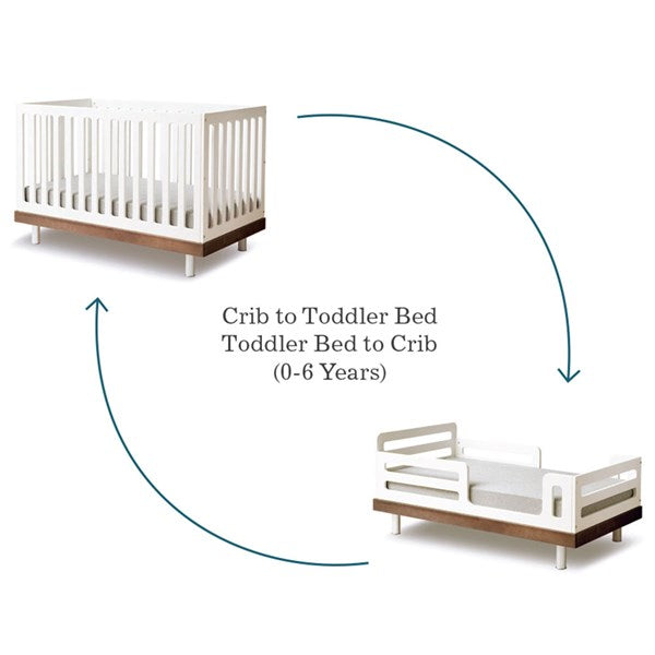 Oeuf NYC Classic Cot Bed - White & Birch