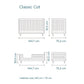 Oeuf NYC Classic Cot Bed - White & Birch