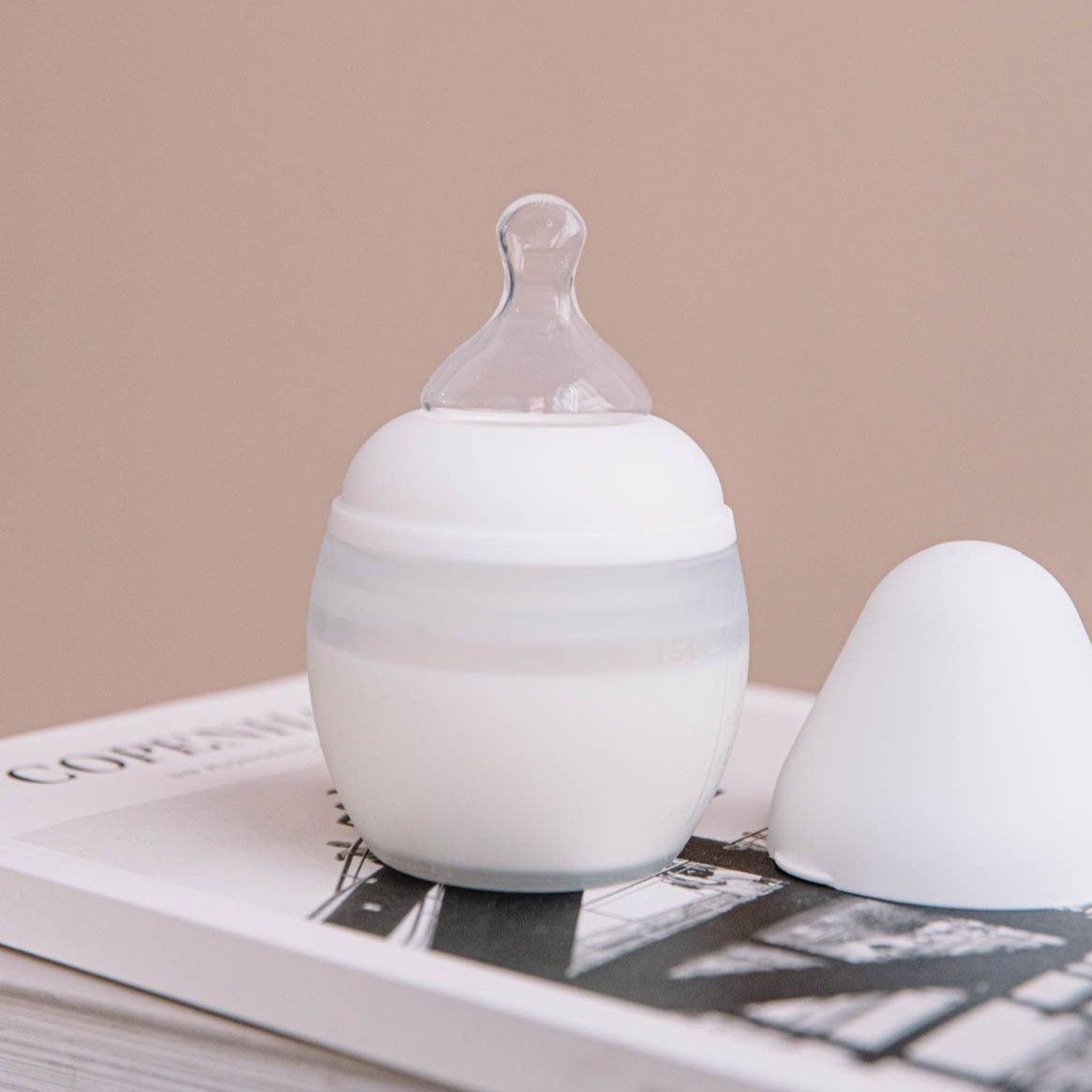 Elhee Silicone Baby Bottle - Milk  (2 Sizes)
