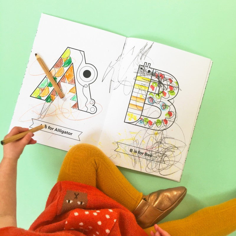 Children's Animal Alphabet Colouring Book by The Jam Tart