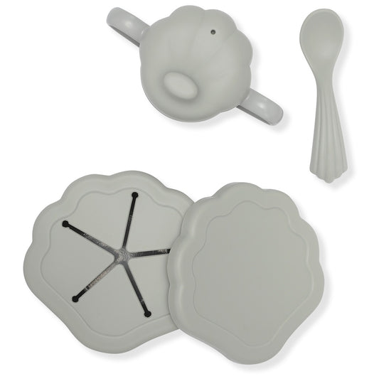 Konges Slojd Silicone Clam Tableware Set - Topanga Beach