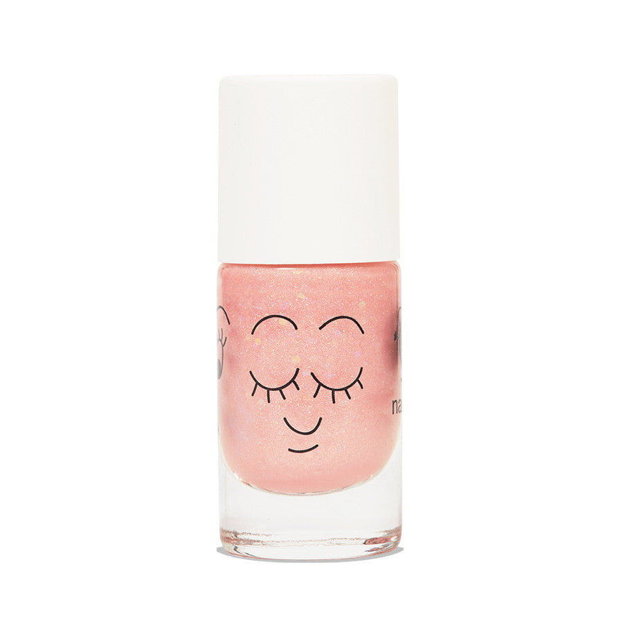 Nailmatic Wash Off Kid's  Nail Varnish - Glitter Peach