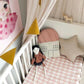 Swedish Linens Fitted Sheets - Rainbows Nudy Pink (4 Sizes)