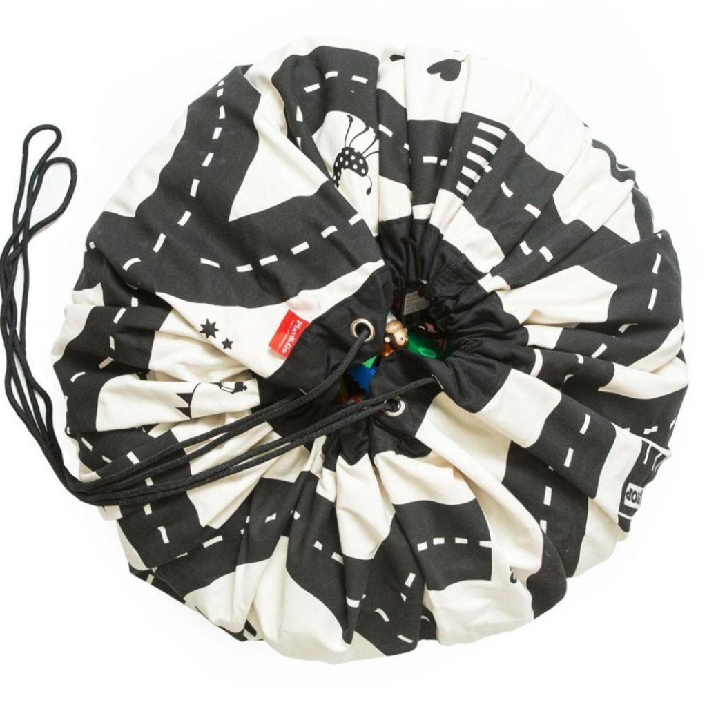 Roadmap Play & Go Reversible Toy Storage Bag & Playmat | Soren's House