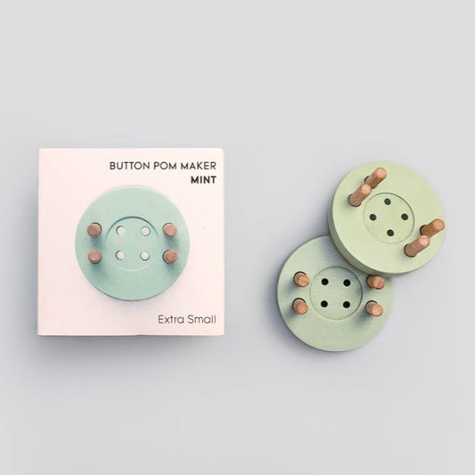 Wooden Mint Button Extra Small Pom Pom Maker By Pom Maker