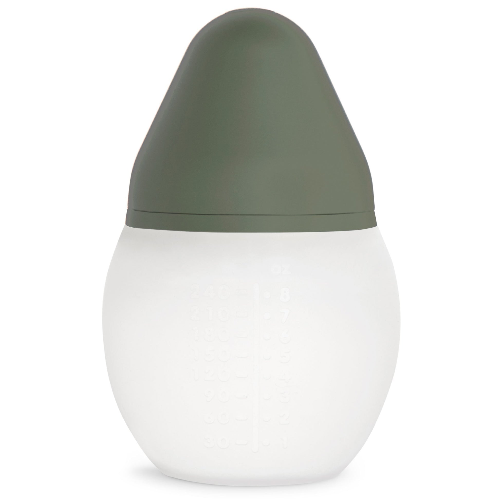 Elhee Silicone Baby Bottle - Khaki (2 Sizes)