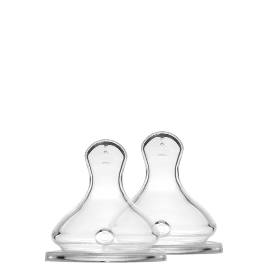 Elhee Baby Bottle Teats - Pack of 2 – Size 1 Medium flow
