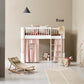 Oliver Furniture Wood Mini+ Low Loft Bed - White/Oak