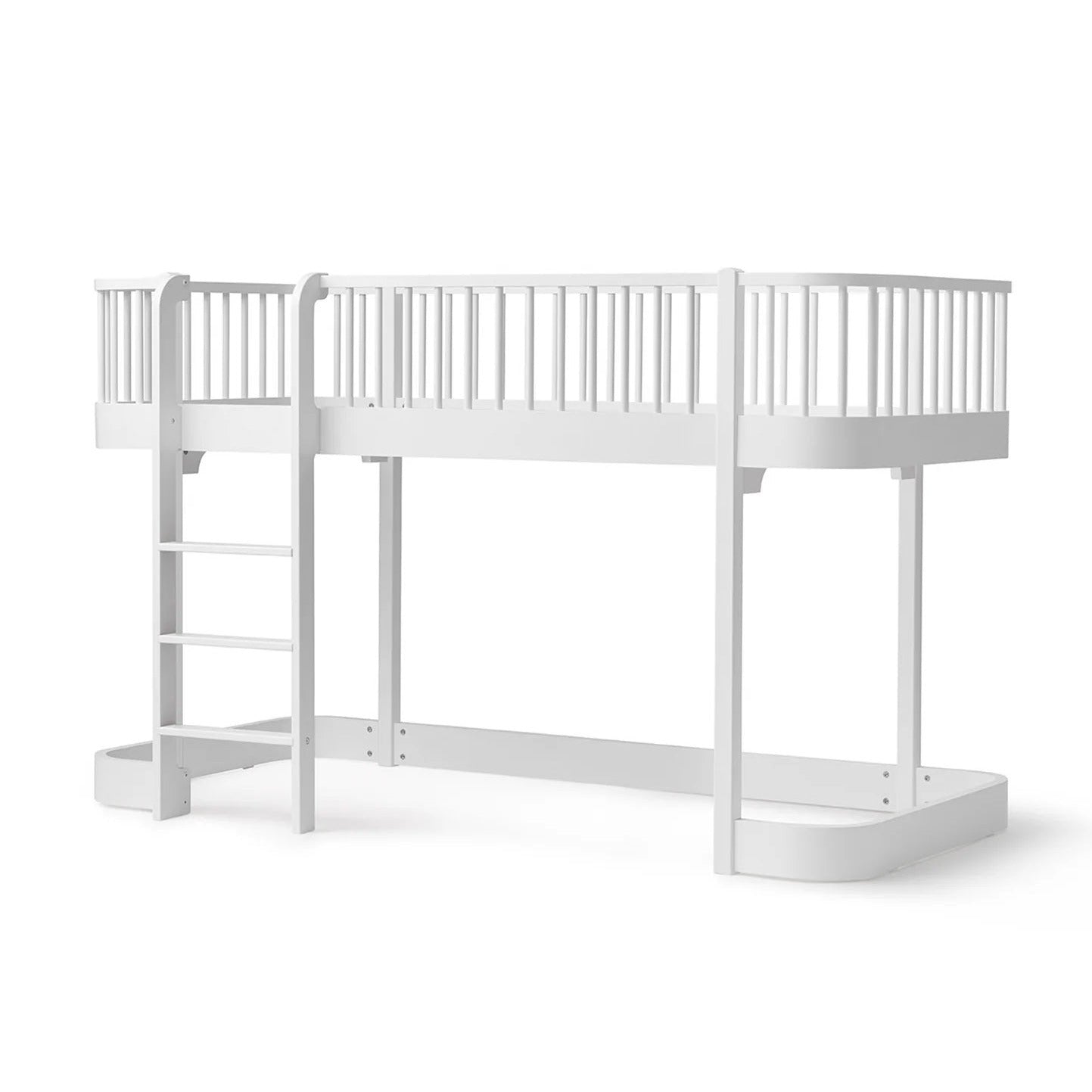 Oliver Furniture Wood Original Low Loft Bed - White