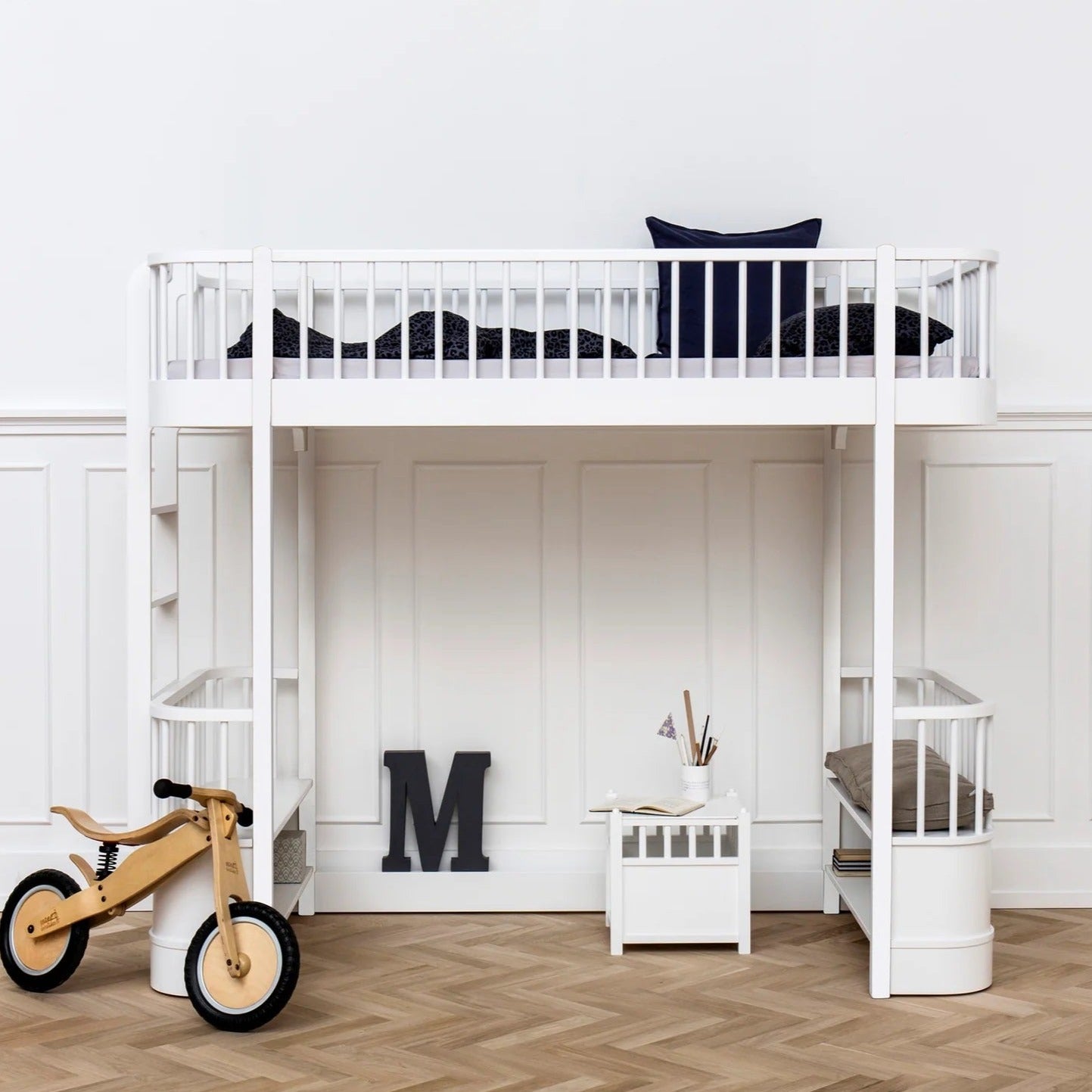 Oliver Furniture Wood Original Loft Bed - White