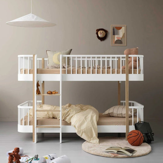 Oliver Furniture Wood Original Low Bunk Bed - White/Oak