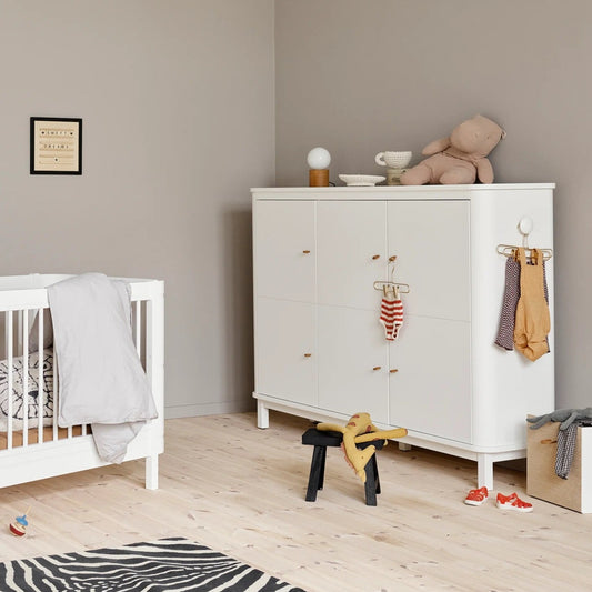 Oliver Furniture Wood Multi Cupboard - 3 Doors - White