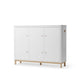 Oliver Furniture Wood Multi Cupboard - 3 Doors - White/Oak