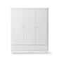 Oliver Furniture Wood Wardrobe - 3 Doors - White