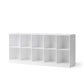 Oliver Furniture Wood Standing Shelving Unit - 5 x 2 With Base