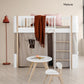 Oliver Furniture Wood Mini+ Low Loft Bed - White