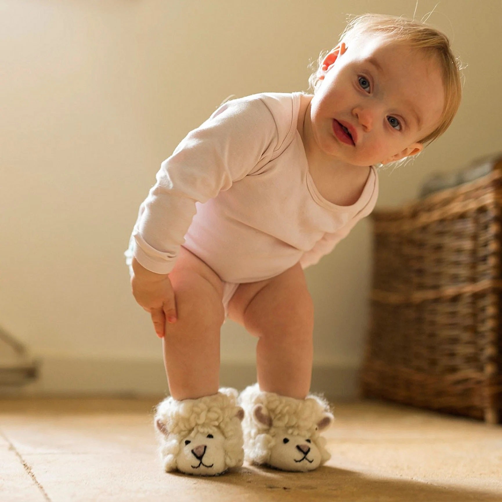 Sew Heart Felt Children's Shirley Sheep Slippers