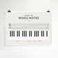 We Are Squared Educational Poster - Music Notes